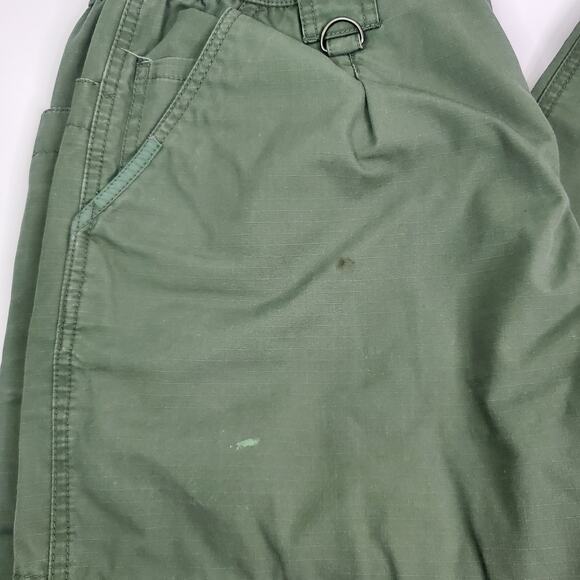 Rustic Ridge 2 pair Mens Cargo Pants Size 38x32 Green/Khaki Utility Pants - Picture 6 of 15